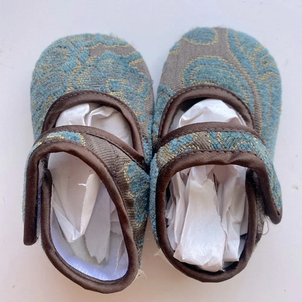 BABY BELLA MAYA infant soft fabric shoes, 6-12 months